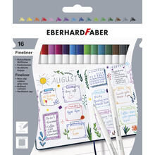 NEU EberhardFaber Fineliner, 16 Zeichenstifte farbig sortiert