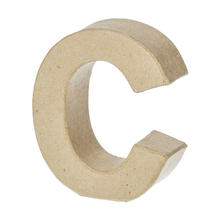SALE Papp-Buchstabe, C, Höhe 10 x Breite 9,4 x Tiefe 3 cm