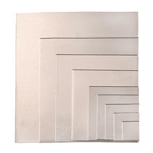 Alu-Platte, Quadrat, für Efcolor, Größe: ca. 60 x 60 mm, 4 Stück