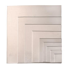 Alu-Platte, Quadrat, fr Efcolor, Gre: ca. 20 x 20 mm, 12 Stck