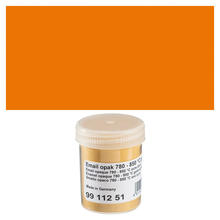 Emaillepulver, 45 g, opak, Farbe: Korallen-Rot / Orangeton