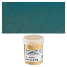 SALE Emaillepulver, 45 g, transparent, Farbe: Pfauen-Grn