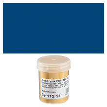 SALE Emaillepulver, 45 g, transparent, Farbe: Mittelblau
