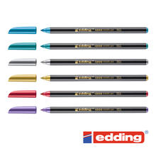 Edding 1200 Fasermaler Filzstifte Metallic, 1-3mm
