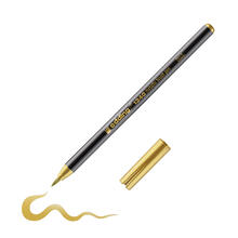 NEU Edding 1340 Metallic Pinselstift, flexible Piselspitze 1-6 mm, Metallic-Marker, hohe Deckkraft auch auf dunklem Papier, Gold