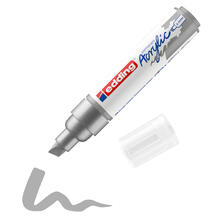 NEU Edding 5000 Acrylmarker breit, breite Keilspitze 5-10 mm, Universal-Acrylstift, wasserfest, Silber