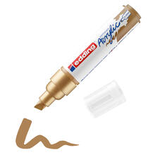 NEU Edding 5000 Acrylmarker breit, breite Keilspitze 5-10 mm, Universal-Acrylstift, wasserfest, Gold