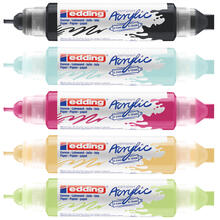 SALE Edding 5400 Acryl 3D Double Liner, Doppel-Spitze 2-3,5-10 mm - Verschiedene Farben