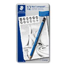Staedtler Bleistift- Set, Mars Lumograph 100, 12 Stck, sortierte Hrtegrade