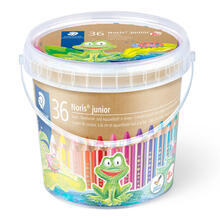 Staedtler Kindermalstift 3in1, Eimer, 36 Stifte + 3 Spitzer