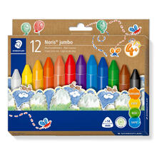 Staedtler Wachsmalkreide Noris jumbo, Sechskant 14 mm, 12 Farben sortiert
