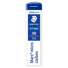 Staedtler Druckbleistift Ersatzminen Mars micro, 0,7mm, 12 Stck, HB