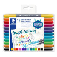 Staedtler Doppelfasermaler Set, Handlettering, 12 Stck sortiert