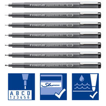 Staedtler Fineliner 308, dokumentenecht, schwarz - Verschiedene Linienbreiten