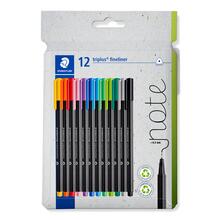 Staedtler Fineliner triplus, 12 Stifte sortiert