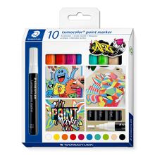 Staedtler Acrylmarker Lumocolor, 10 Stck sortiert