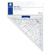 Staedtler Geodreieck 22cm mit Griff transparent