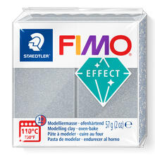 NEU Fimo Effect 57g, Silber-Metallic