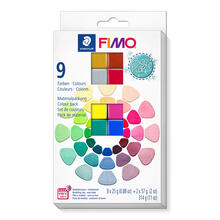 NEU Staedtler Fimo Effect Set Mixing Pearls, 8 Halbblcke, 2 Ganze