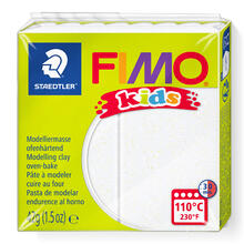 Fimo kids 42g, Glitter Wei