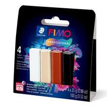 Staedtler Fimo professional Set, 4x 25g, Natural Colours