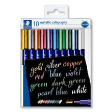 Staedtler Marker Metallic Calligraphy, 10 Stifte sortiert