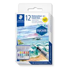 Staedtler Aquarell-Farbkasten Metallic, 12 Farben