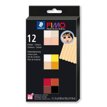 Fimo Professional Set Ethno, 12 Halbblcke