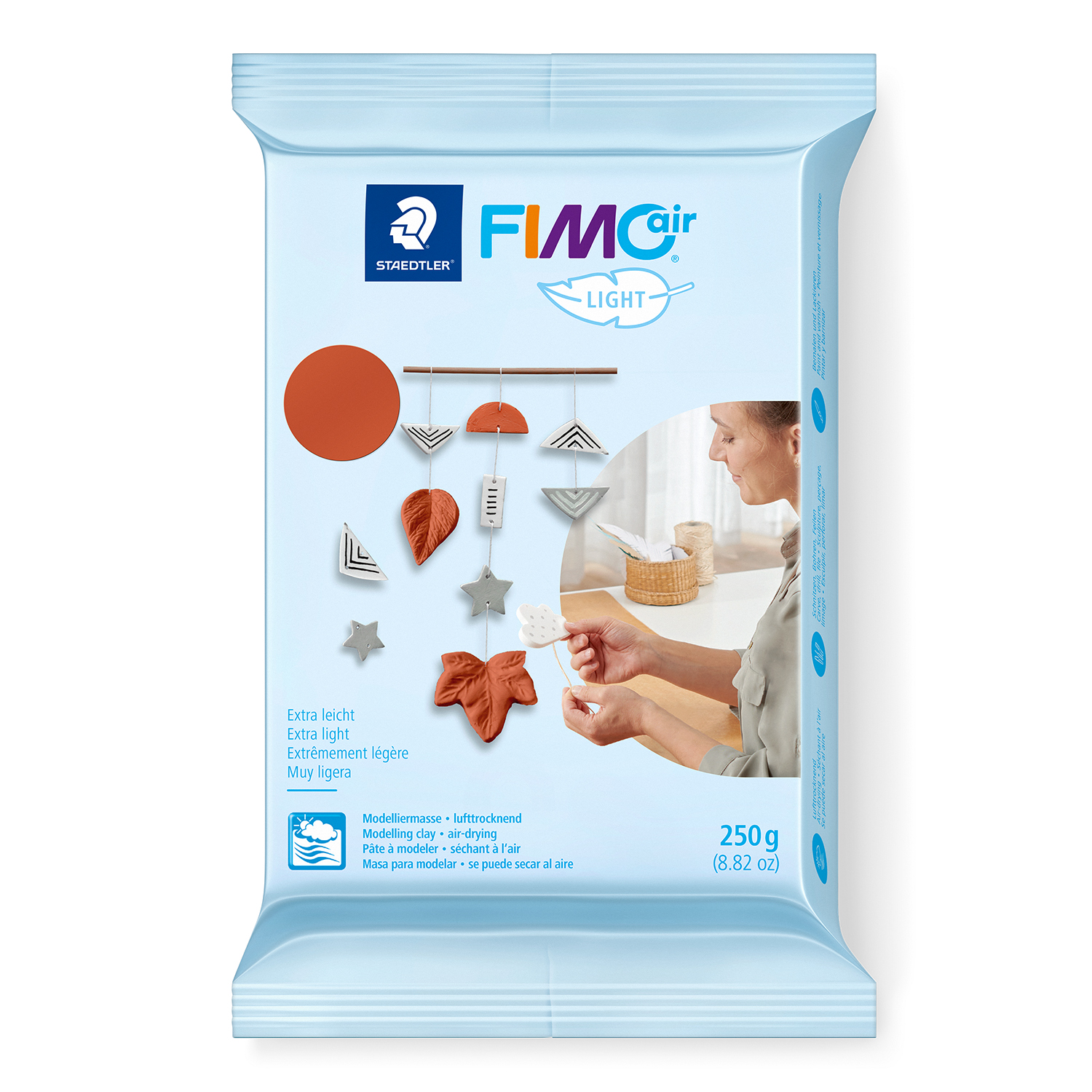 NEU FimoAir Light lufttrocknende Modelliermasse, 250g, terrakotta