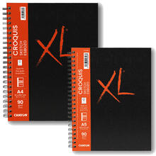 NEU Canson XL Croquis Skizzenbuch, spiralgebunden, 90 g/m² - Verschiedene Größen