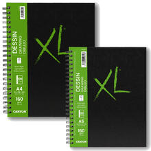 NEU Canson XL Dessin Skizzenbuch, spiralgebunden, 160 g/m² - Verschiedene Größen
