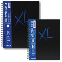 NEU Canson XL Mixed Media Buch, spiralgebunden, 300 g/m², Feinkorn - Verschiedene Größen