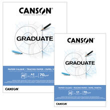 NEU Graduate Zeichentransparentpapier Block, 70 g/m² - Verschiedene Größen