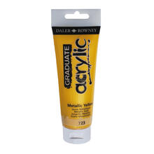 NEU GRADUATE Acrylfarbe 120 ml, Metallic Gelb