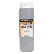 NEU GRADUATE Acrylfarbe 500 ml, Silber (imit.)