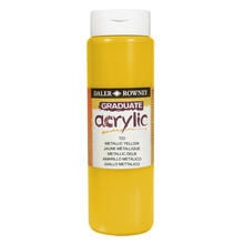 NEU GRADUATE Acrylfarbe 500 ml, Metallic Gelb