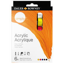 NEU Simply Acrylfarben Set, 6 x 12ml
