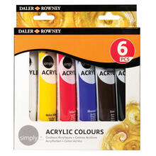 NEU Simply Acrylfarben Set, 6 x 75ml