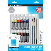 NEU Simply Aquarellfarben Set 25tlg