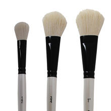 NEU GRADUATE Pinsel Weißes Ziegenhaar, Verwascher oval - Verschiedene Größen