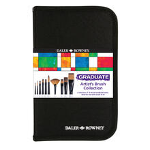 NEU GRADUATE Pinselset Classic, 10 Pinsel, Kurzstielig, Nylontasche