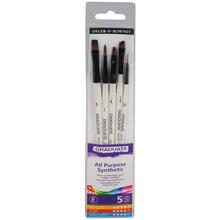 NEU GRADUATE Pinselset Synthetik, kurzstielig, 5 Synthetikpinsel