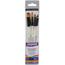 NEU GRADUATE Pinselset Synthetik Aquarell, kurzstielig, 5 Synthetikpinsel