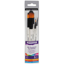NEU GRADUATE Pinselset Aquarell Landschaft, kurzstielig, 5 Synthetikpinsel