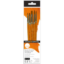 NEU Simply Acrylpinsel Set mit 5 Pinseln
