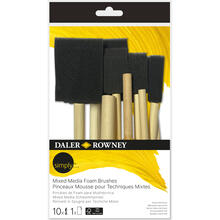 NEU Simply Mixed Media Pinsel Set mit 10 Schwammpinseln