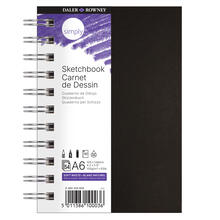 NEU Simply Spiral-Skizzenbuch, mikroperforiert  100 g/m, 54 Blatt, DIN A6