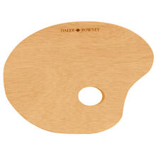 NEU Holzpalette Oval, 18 x 24 cm