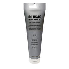 NEU LUKAS CRYL STUDIO / Acrylfarbe, 125 ml, Silberbronze