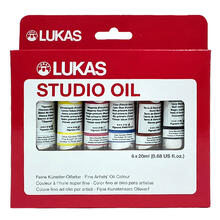 NEU LUKAS STUDIO OIL / lmalfarben Set, 6 x 20 ml